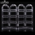 thumbnail image 3 of 60 to 360 holes Plastic Earrings Studs Display Rack Folding Screen Earring Jewelry Display Stand Holder Storage For Stud Clear 4, 3 of 6