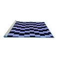 thumbnail image 2 of Ahgly Company Machine Washable Indoor Square Abstract Blue Modern Area Rugs, 3' Square, 2 of 4