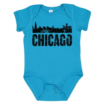 

Inktastic Chicago Skyline Grunge Gift Baby Boy or Baby Girl Bodysuit