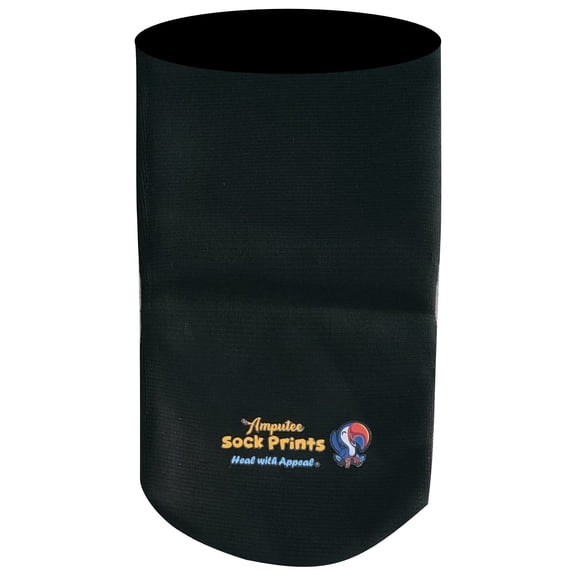 Amputee Sock, black 3ply stump sock