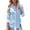 Blue, variant on SOMER Women's Blue Button Down Shirts for Women Long Sleeve Dress Shirts Wrinkle Free Collared Work Office Solid Blouses Tops