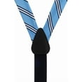 thumbnail image 3 of SuspenderStore Dressy Multi-Stripe Suspenders - Convertible End Button & Clip - 5 Colors, 3 of 4