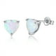 thumbnail image 5 of Joyas Pendientes Pendientes de moda redondos blancos Pendientes de ópalo con piedra natural Pendientes de ópalo, 5 of 5