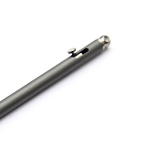 Mini bolígrafo portátil de titanio Bolígrafos de firma de metal para exteriores (gris) Likrtyny Para estrenar