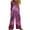 Jumpsuit - A02 Purple, variant on Xdegoge Jumpsuit for Women Sleeveless Crewneck Wide Leg Jumpsuits Fashion Floral Prints Boho Hawaiian Overalls Vintage Casual Loose Bib Pants with Pockets