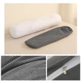 thumbnail image 5 of 16x6in Round Side Sleeping Bolster Pillow, Detachable Washable Cover with Inner Core, Multi-Use Leg Pillow for Sofa & Bed, Comfortable Support Pillow for Home Use, 5 of 7