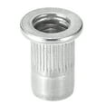 thumbnail image 4 of Unique Bargains 6-32 Écrous Rivets en Alliage d'Aluminium Tête Plate Filetée Écrou Argent 50 Pcs, 4 of 5