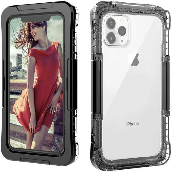 Mignova iPhone 11 Pro 5.8 inch case,Full Sealed Waterproof Dust Proof Shockproof Full Body Underwater Cover Case for iPhone 11 Pro 5.8 inch 2019 Release(Black)