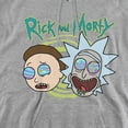 thumbnail image 2 of Rick and Morty Blown Minds Unisex Adult Pull-Over Hoodie, Athletic Heather, 3X-Large, 2 of 5