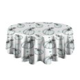 thumbnail image 4 of Fall Pumpkin Round Tablecloth 60" X 60",Wrinkle Wipeable Table Cloth for Kitchen Dining Room Picnic Patio Party, 4 of 5