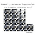 thumbnail image 3 of Peel and Stick Backsplash 10-Sheet 4"x4" Self Adhesive Mosaic Stick on Backsplash for Kitchen Marble Tile Sticker for Bathroom Kitchen Laundry Room Camper Shower Black, 3 of 9