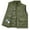#165-Army Green, variant on Mens Packable Utility Vests Outerwear Waterproof Windbreaker Jacket Cargo Vest with Pockets