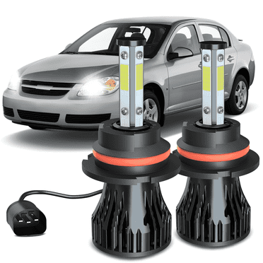 WVKVII 9007 LED Headlight Bulbs for Chevy Cobalt 2005-2010,55W 5500LM 6000K Pack of 2
