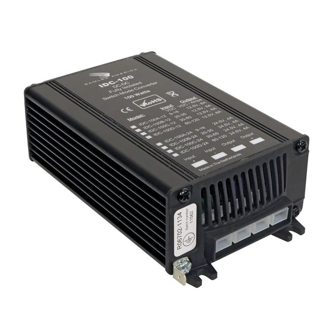 Convertidor DC-DC Samlex de 100 W, totalmente aislado, 8 A, 20-35 V a 12,5 V