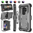 thumbnail image 1 of Galaxy Note 8 / S9 Plus / S9 Cases Cover, Galaxy S9 Holster Belt, Heavy Duty Protection Full-body Rugged with Kickstand + Holster Belt Clip Carrying Armor Case Shell, 1 of 6