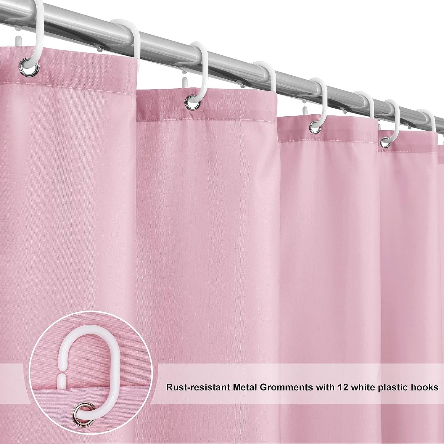 1 Box (4 Pairs) Pink Powerful Anti-Billowing Magnetic Shower Curtain  Weights360° Silicone Wrapped - Will Never Rust - Bottom No Sew Heavy Duty  Indoor