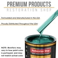 thumbnail image 4 of Dark Teal Metallic 1 Quart URETHANE BASECOAT Car Auto Body Paint, 4 of 6