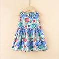 thumbnail image 2 of Tkrady Toddler Girls Dress Spring Summer New Vest Floral Print Fashion Princess Dresses, Sizes 1-8 Years, 2 of 5
