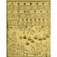 thumbnail image 2 of Vintage Maps 12x14 Black Ornate Wood Framed with Double Matting Museum Art Print Titled - Perry arrives in Uraga-Soshu Province, 2 of 4