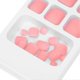 thumbnail image 4 of 24 Pcs Solid Color False Toe Nails Short Square Fake Toenails Artificial Nail Tips for Women GirlsF152, 4 of 5