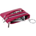 thumbnail image 3 of Cartera de mujer de piel con llavero, rosa, talla única, bolso de mano, 3 of 5