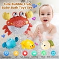 thumbnail image 4 of Bath Toys VConejo Crab Bubbles Maker con 12 canciones y 3 de cuerda, 4 of 6