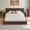 Brown-King, variant on Tulib Twin Cloud Bed Frame with Headboard, Upholstered Platform Bed Frame for Bedroom, Apartment, No Box Spring Needed, Easy Assembly, White