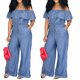 thumbnail image 1 of Ejy nueva casual para mujer Bodycon mono Jeans mono Jeans pantalones de mezclillapangjing, 1 of 4