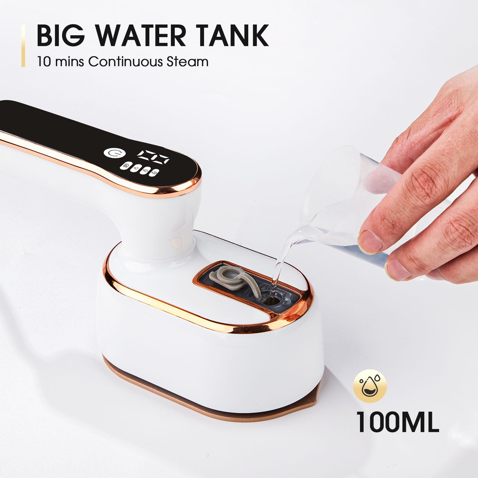 COM1950s Digital Display 3-Speed Steam Handheld Hanging Iron Iron Travel Iron European Standard