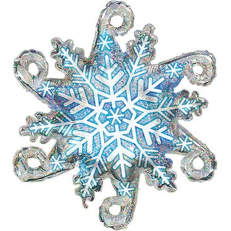 Snowflake Mylar Balloon, 38" Diameter