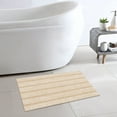 thumbnail image 2 of Mineral Spring Pure Bath Home Stripe Tufted Polyester Bath Rug, Maple Sugar, 17" x 24", 2 of 6