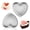 Silver, variant on Coliware 2 Pack Heart-Shaped Cake Pan, 8 inch Nonstick Baking Mold, Heat-Resistant Moulding Tin for Wedding, Birthday Party, Food-Grade & Dishwasher Safe Bakeware