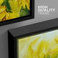 thumbnail image 4 of wall26 - 3 Piece Framed Canvas Wall Art - Sunflowers in Oil Painting Style - Modern Home Art Stretched and Framed Ready to Hang - 24"x36"x3 Black, 4 of 5