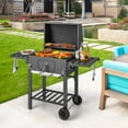 thumbnail image 2 of Costway Barbecue au Charbon pour l'Extérieur 391 Po2 Surface de Cuisson 2 Tables d'Appoint Pliables BBQ Camping, 2 of 10