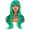 Dark Green, variant on RightOn 26 Inches Ginger Wig With Bangs Long Wavy Wig for Women Daily Use