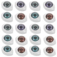 thumbnail image 1 of Miangastore 100pcs Creative Simulation Eyeball Hemisphere Eyeball Fake Eyes Decor (Mixed Color), 1 of 8
