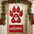 thumbnail image 6 of Heart-shaped Hugs & Kisses Banner Red Love Display Puppy Pattern Rose Decor Heart Backdrop for Valentine's Day Party Romantic Date Anniversary Celebration, 6 of 9