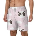 thumbnail image 2 of Balery Cute Panda Mens Swim Trunks Swim Shorts for Men Quick Dry Inseam Beach Shorts with Compression Liner Pocket-X-Large, 2 of 9
