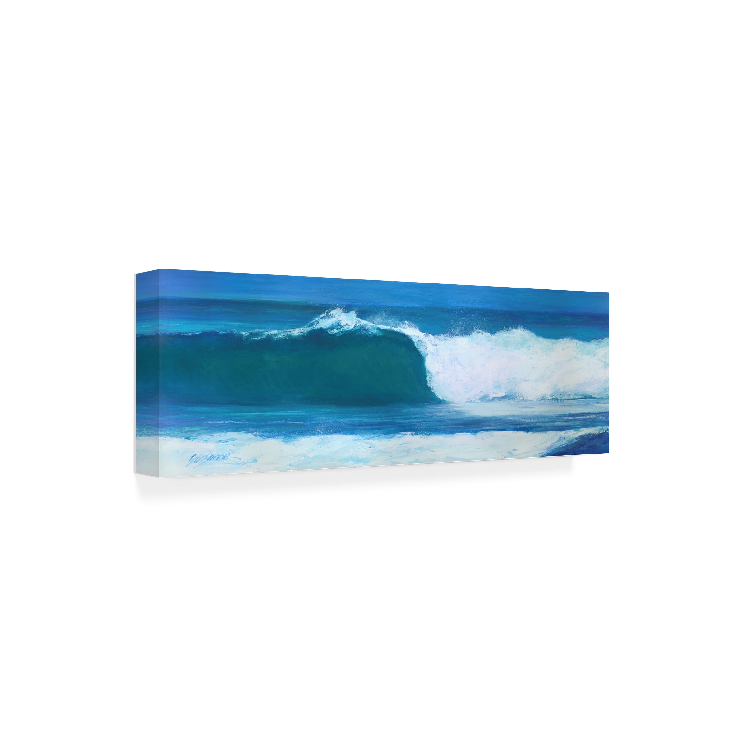 Suzanne Wilkins 'Blue Barrel' Canvas Art