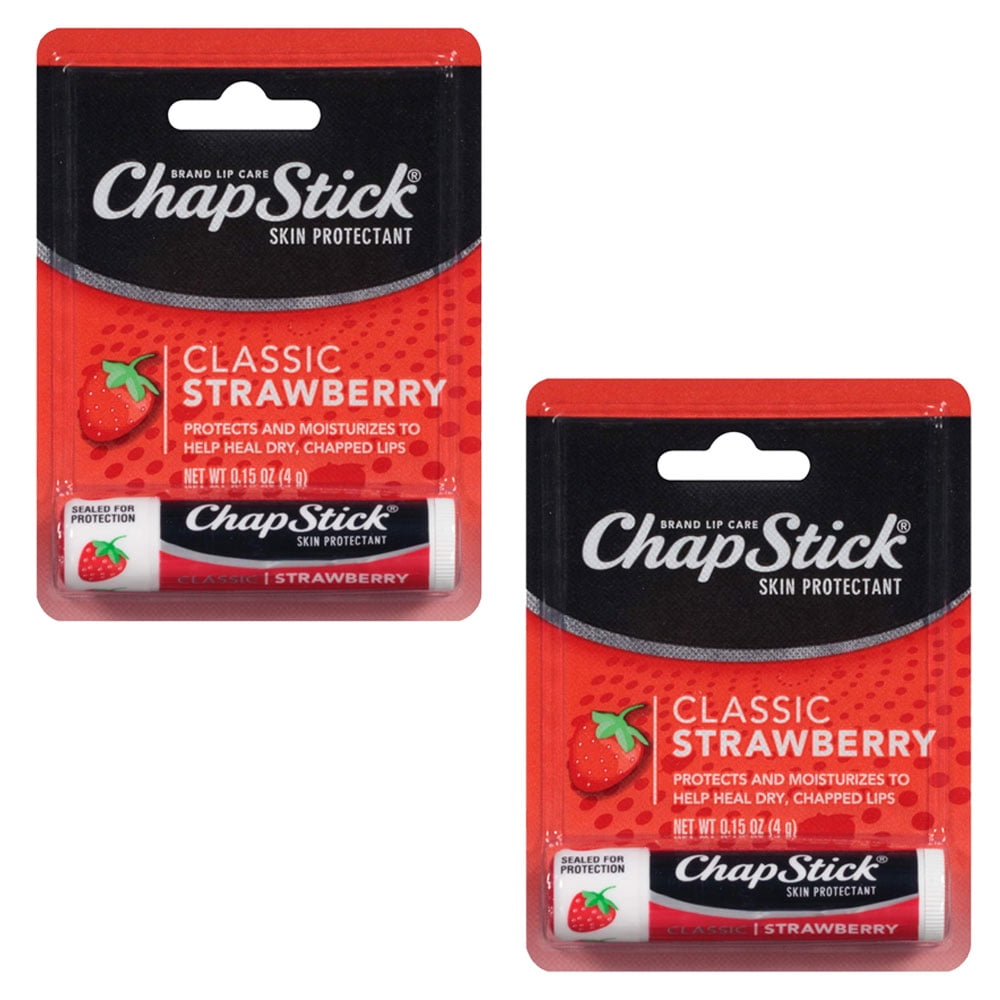 Pack of (2) Chapstk Strawberry Size .15z Chapstick Strawberry .15oz
