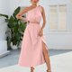 thumbnail image 4 of Vestido elegante con lazo dividido para mujer OAVQHLG3B Store  lin121212, 4 of 5