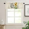 thumbnail image 2 of Yellow Sunflower Kitchen Valances for Windows 42x12 Inch Kitchen Curtains Valances Rod Pocket Bee Floral Farmhouse Country Retro Bathroom Window Valances for Window Treatment Decor, 2 of 6