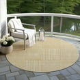 thumbnail image 6 of Addison Rugs Chantille Indoor/Outdoor Transitional Geometric Gold Washable Round Rug, 8' x 8', 6 of 6