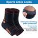 thumbnail image 5 of Calcetines tobilleros deportivos de punto - Antiesguince a presión - Baloncesto fútbol Montañismo Zhivalor BST3016276-3, 5 of 6