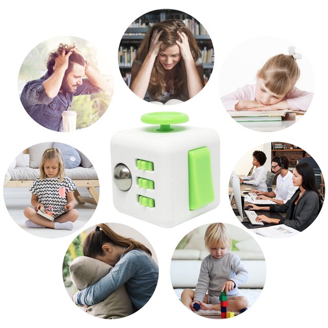 Juguetes de cubo de ansiedad para Fidget, Mini dados de juguete para aliviar el estrés, dispositivo sensorial para dedos Ndcxsfigh libre de BPA