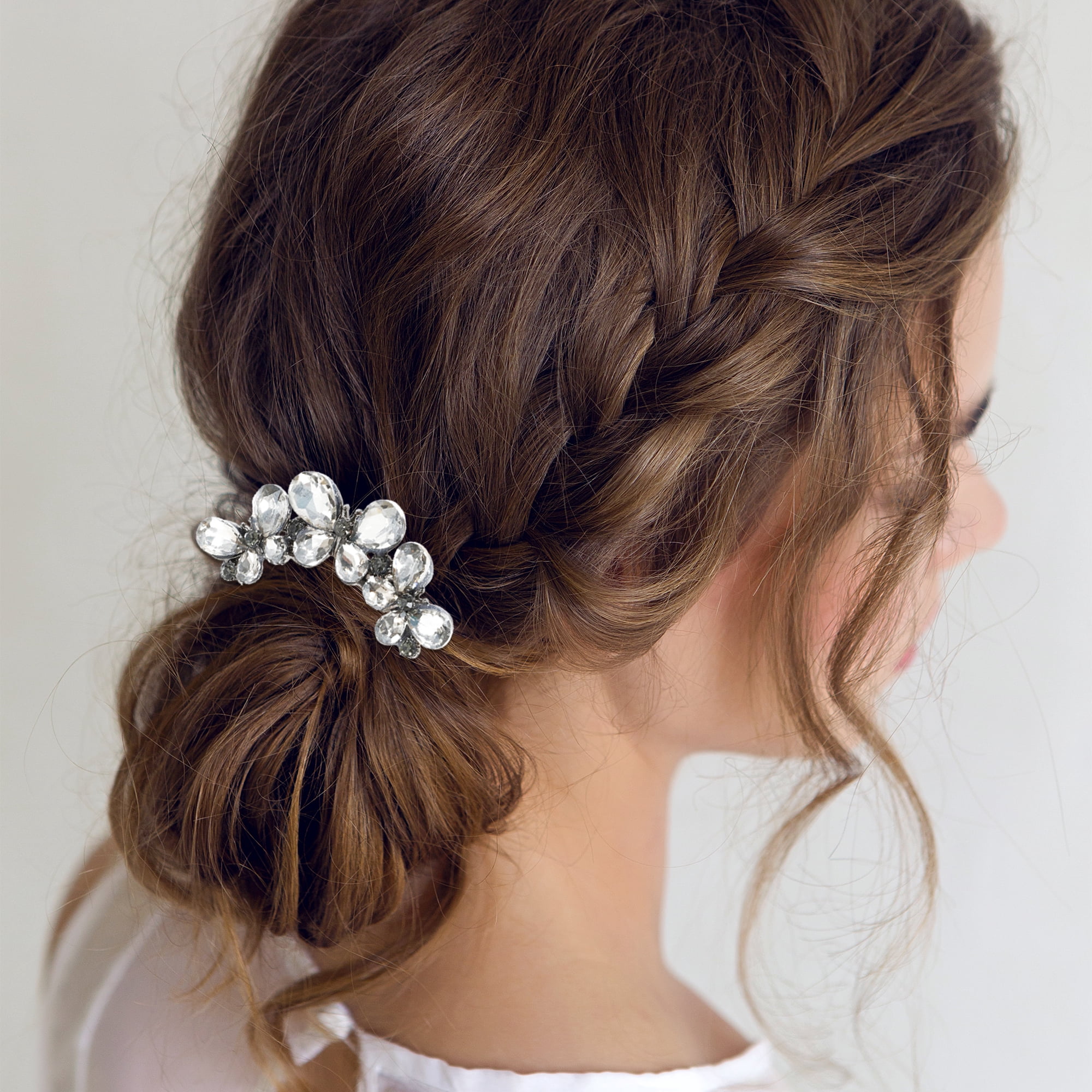Unique Bargains Decorative Rhinestone Butterfly Hair Comb for Elegant Styling 1Pc