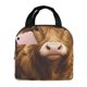 thumbnail image 1 of Fotbe Adorable Calf Butterflies Champagne Bolsa Térmica con Estampado y Forro de Aluminio Grueso Bolsa de Almuerzo con Bolsillo Frontal para Hombres y Mujeres, Ideal para Trabajo, Escuela, 1 of 8