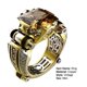 thumbnail image 2 of Anillo de cobre vintage Vevor con incrustaciones de diamantes de imitación Champagne Talla 10, 2 of 4