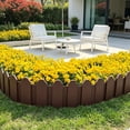 thumbnail image 5 of Cadancy Landscape Edging Border Garden Fence for Flower Bed Lawn Yard Outdoor Decorative Picket Bordering Pathway Tree Surround Patio Landscaping Flexible Interlocking Yard Decor, 5 of 6