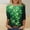 #257-Green, variant on Ounisa Womens 3/4 Sleeve T Shirt Crew Neck St.Patrick's Day Printed Pullover Loose Fit Casual Fashion Popular Tops S-3XL